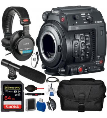 Canon EOS C200 Cinema Camera (Body Only) (EF-Mount) and Accessory Bundle