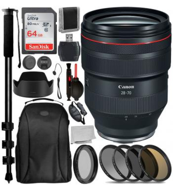 Canon RF 28-70mm f/2L USM Lens with Accessory Bundle