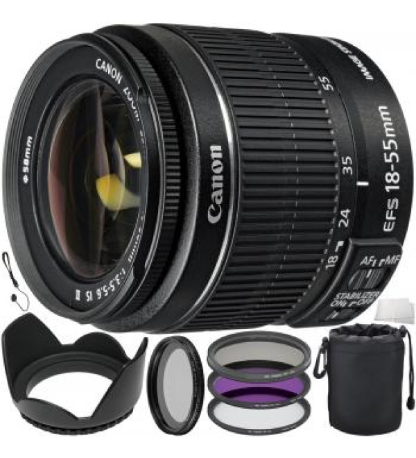 Canon EF-S 18-55mm f/3.5-5.6 IS II Lens Bundle