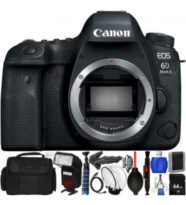 Canon EOS 6D Mark II DSLR Camera (Body Only) Bundle