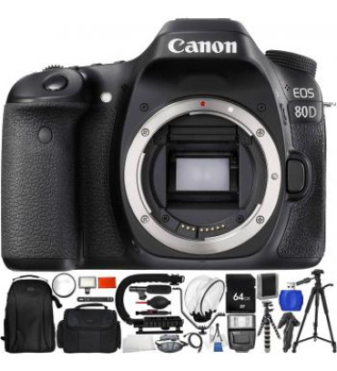 Canon EOS 80D DSLR Camera (Body Only) - Pro Bundle