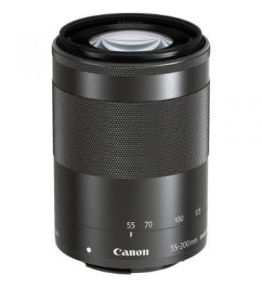 Canon EF-M 55-200mm f/4.5-6.3 IS STM Lens (Black)