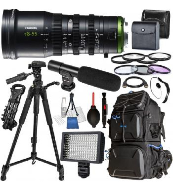 Fujinon MK18-55mm T2.9 Lens (Sony E Mount) - MK18-55MM T2.9 Videographer Bundle
