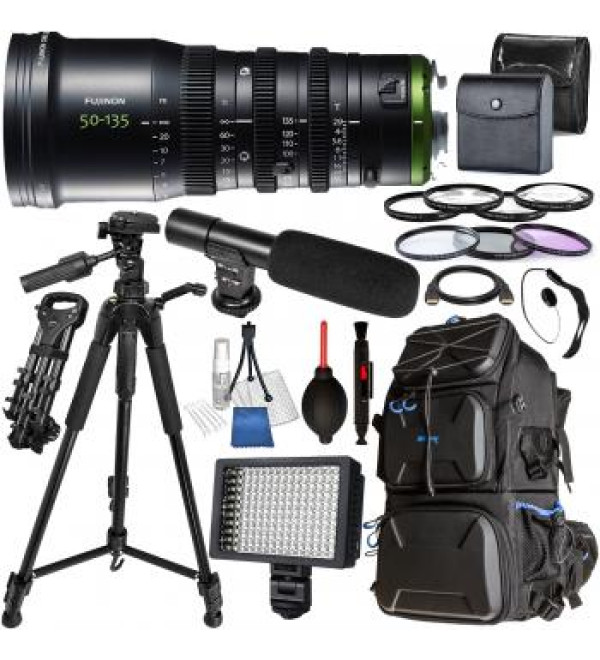 Fujinon MK50-135mm T2.9 Lens (Sony E Mount) - MK50-135MM T2.9 Videographer Bundle