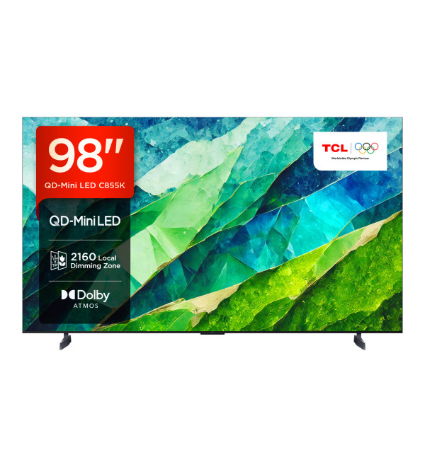 TCL 98C855K TV 2.49 m (98") 4K Ultra HD Smart TV Wi-Fi Titanium 3500 cd/m²