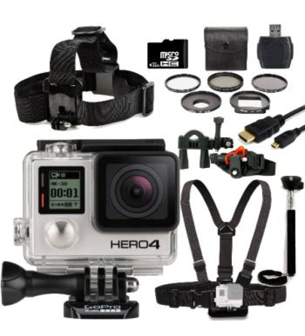 GoPro Hero4 Silver Edition + Bike Kit Bundle