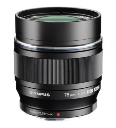 Olympus M.Zuiko Digital ED 75mm f/1.8 Lens (Black)