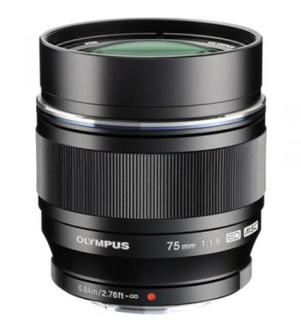 Olympus M.Zuiko Digital ED 75mm f/1.8 Lens (Black)