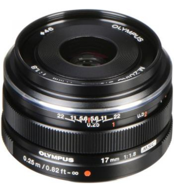 Olympus M.Zuiko Digital 17mm f/1.8 Lens (Black)