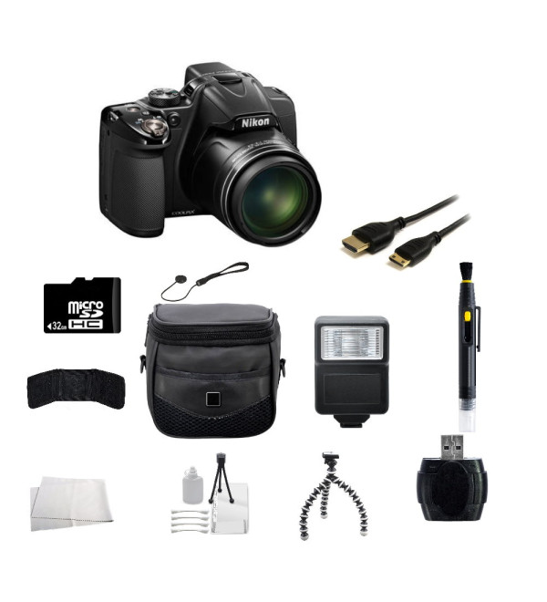 Nikon COOLPIX P530 16.1 MP CMOS Digital Camera with 32GB Accessory Bundle