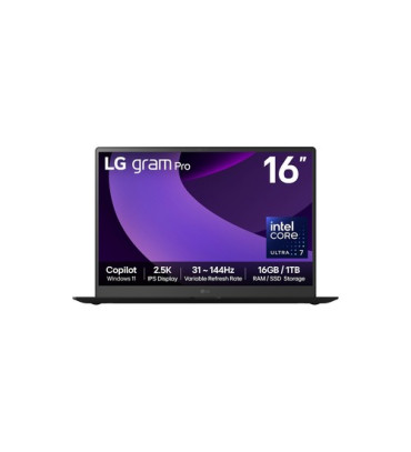 LG Gram Pro 16Z90TP-G 16" Hybrid AI Laptop - Intel® Core™ Ultra 7 255H, 1TB SSD, 16 GB RAM - Black - [2025]