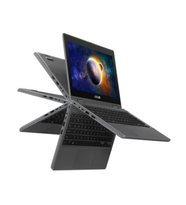 ASUS BR1100F-C41XA-3Y Intel® Celeron® N N4500 Hybrid (2-in-1) 29.5 cm (11.6") Touchscreen HD 4 GB DDR4-SDRAM 128 GB eMMC Wi-Fi 6 (802.11ax) Windows 11 Pro Education Grey