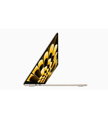 Apple MacBook Air 15-inch : M3 chip with 8-core CPU and 10-core GPU, 24GB, 512GB SSD - Starlight