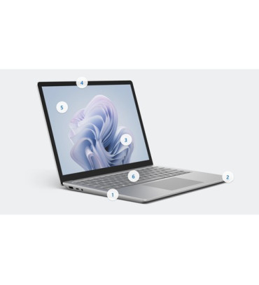 Microsoft Surface Laptop 6 Intel Core Ultra 7 165H 34.3 cm (13.5") Touchscreen 16 GB LPDDR5x-SDRAM 512 GB SSD Wi-Fi 6E (802.11ax) Windows 11 Pro Platinum