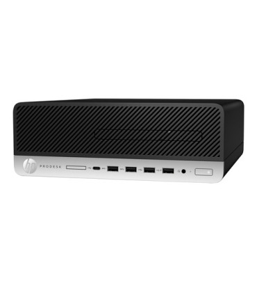 T1A HP ProDesk 600 G4 Refurbished Intel® Core™ i5 i5-8500 8 GB DDR4-SDRAM 256 GB SSD Windows 10 Pro SFF PC Black, Silver