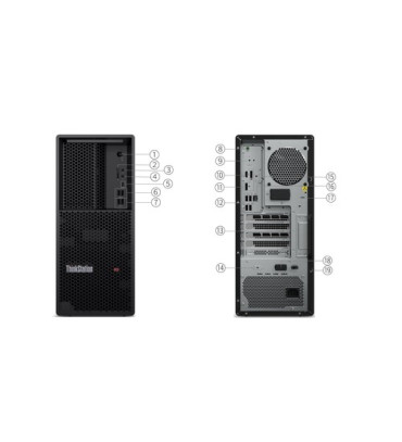 Lenovo ThinkStation P3 Tower Intel® Core™ i7 i7-14700 16 GB DDR5-SDRAM 512 GB SSD Windows 11 Pro Workstation Black