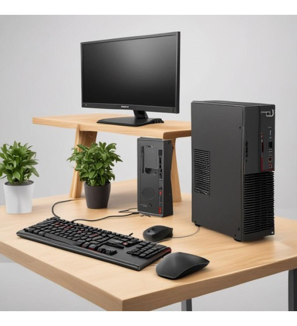 Lenovo ThinkCentre M70s Gen 5 Intel® Core™ i5 i5-14400 16 GB DDR5-SDRAM 512 GB SSD Windows 11 Pro SFF PC Black