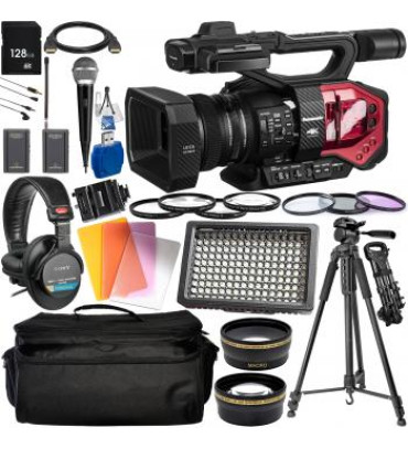 Panasonic AG-DVX200 4K Professional Camcorder with Deluxe Accessory Bundle