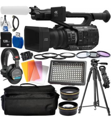Panasonic AG-UX90 4K/HD Professional Camcorder with Essential Accessory Bundle