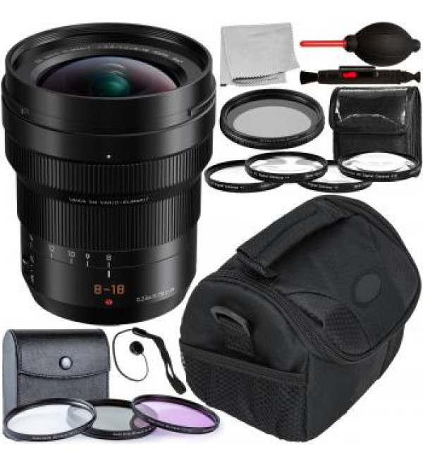 Panasonic Leica DG Vario-Elmarit 8-18mm f/2.8-4 ASPH. Lens with Accessory Bundle