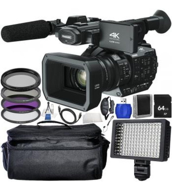 Panasonic AG-UX180 4K Premium Professional Camcorder Bundle