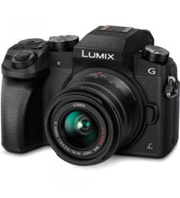 Panasonic Lumix DMC-G7 Mirrorless Micro Four Thirds Digital Camera with 14-42mm Lens (Black)