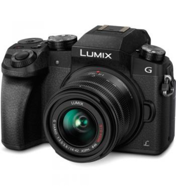 Panasonic Lumix DMC-G7 Mirrorless Micro Four Thirds Digital Camera with 14-42mm Lens (Black)