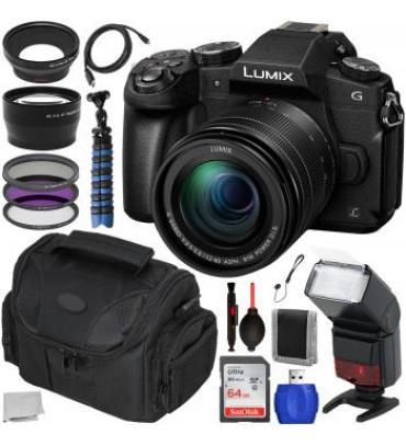 Panasonic Lumix DMC-G85 Mirrorless Micro Four Thirds Digital Camera with 12-60mm Lens and Accessory Bundle