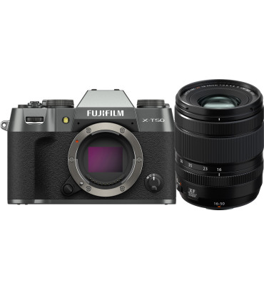 FUJIFILM X-T50 Mirrorless Camera with XF 16-50mm f/2.8-4.8 Lens (Charcoal Silver)