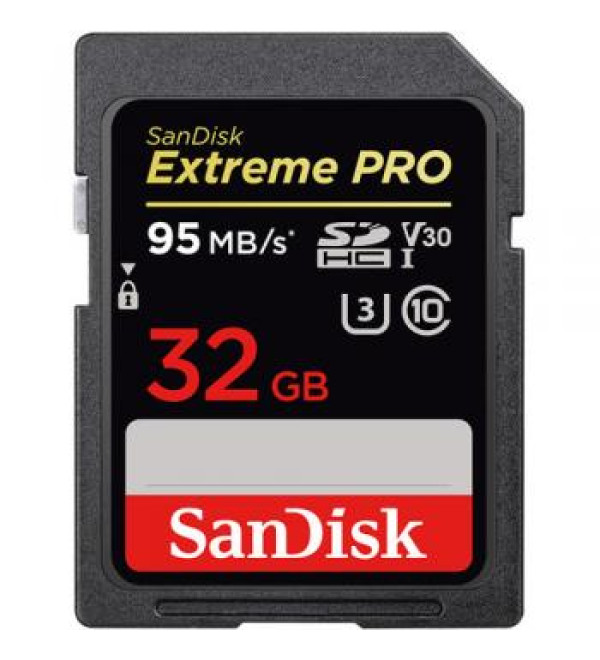 SanDisk 32GB Extreme PRO SDHC UHS-I Memory Card