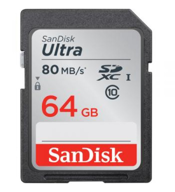 SanDisk 64GB Ultra UHS-I SDXC Memory Card (Class 10) (SDSDUNC-064G-GN6IN)