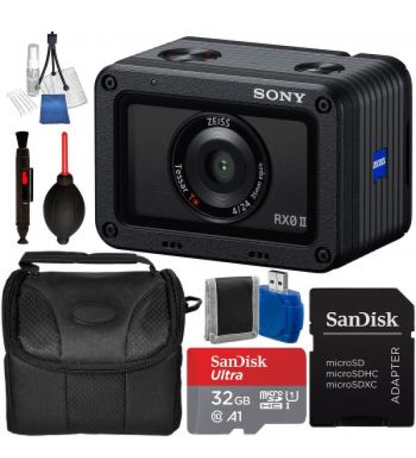 Sony Cyber-shot DSC-RX0 II Digital Camera and Accessory Bundle