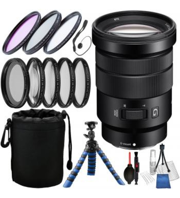 Sony E PZ 18-105mm f/4 G OSS Lens with Accessory Bundle