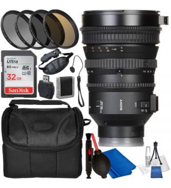 Sony E PZ 18-110mm f/4 G OSS Lens with Accessory Bundle