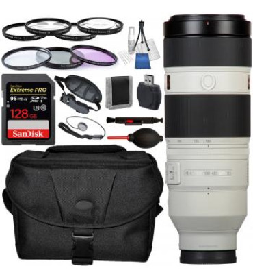 Sony FE 100-400mm f/4.5-5.6 GM OSS Lens with Accessory Bundle