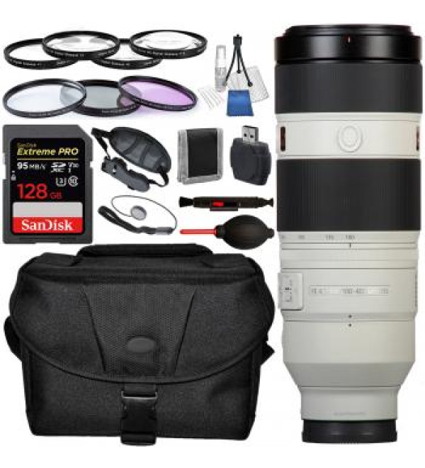 Sony FE 100-400mm f/4.5-5.6 GM OSS Lens with Accessory Bundle