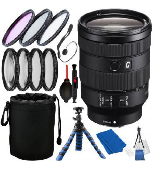 Sony FE 24-105mm f/4 G OSS Lens with Accessory Bundle