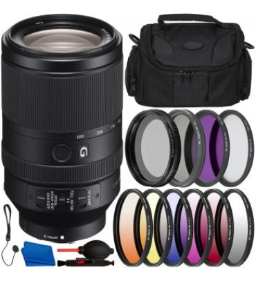 Sony FE 70-300mm f/4.5-5.6 G OSS Lens - SEL70300G & Essential Accessory Bundle