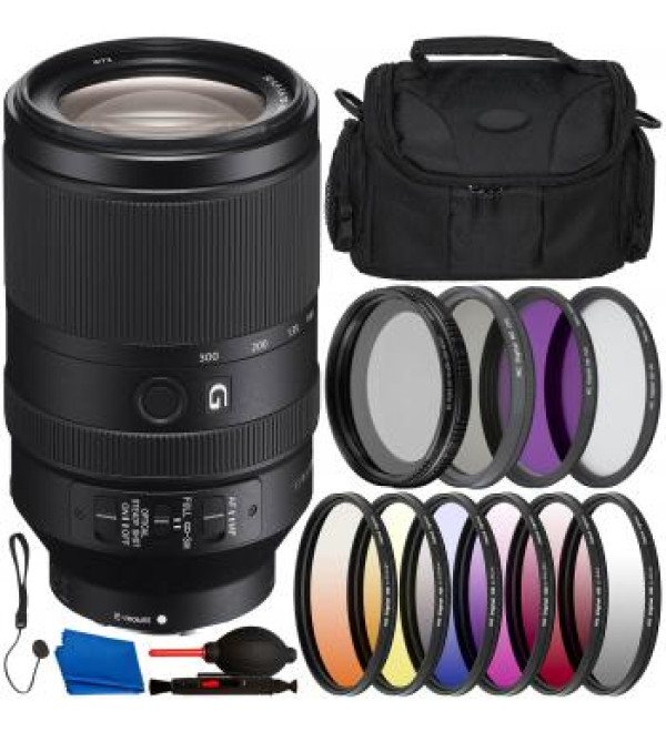 Sony FE 70-300mm f/4.5-5.6 G OSS Lens - SEL70300G & Essential Accessory Bundle