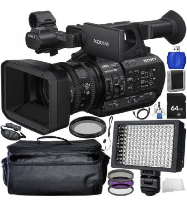 Sony PXW-Z190 4K 3-CMOS 1/3" Sensor XDCAM Camcorder Starter Bundle