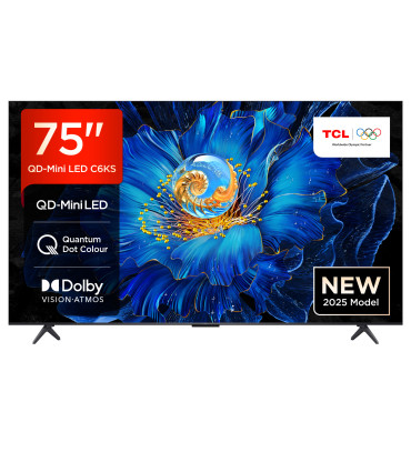 TCL C6KS 75C6KS-UK TV 190.5 cm (75") 4K Ultra HD Smart TV Wi-Fi Metallic