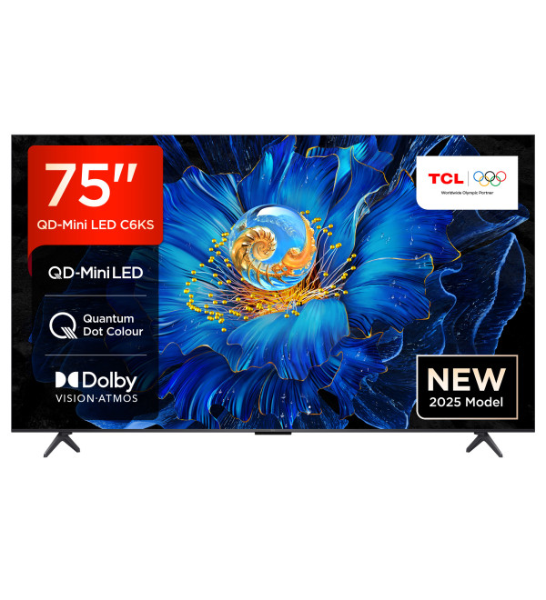 TCL C6KS 75C6KS-UK TV 190.5 cm (75") 4K Ultra HD Smart TV Wi-Fi Metallic