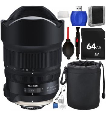 Tamron SP 15-30mm f/2.8 Di VC USD G2 Lens for Nikon F with Accessory Bundle
