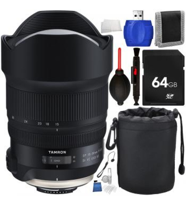 Tamron SP 15-30mm f/2.8 Di VC USD G2 Lens for Nikon F with Accessory Bundle