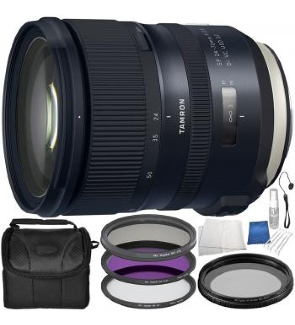 Tamron SP 24-70mm f/2.8 Di VC USD G2 Lens for Canon EF Bundle