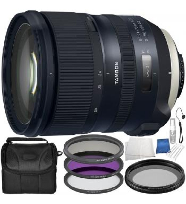 Tamron SP 24-70mm f/2.8 Di VC USD G2 Lens for Nikon F Bundle