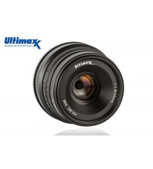 Ultimaxx 25mm f/1.8 Manual Lens for Fuji X Mount