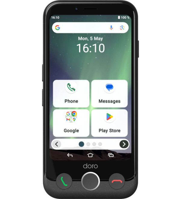 Doro Aurora A10 11.4 cm (4.5") Dual SIM Android 14 4G USB Type-C 4 GB 64 GB 3000 mAh Black