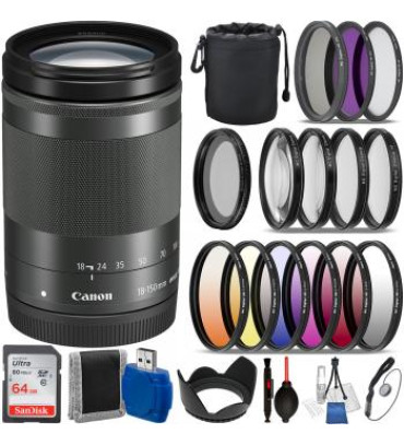 Canon 18-150mm EF-M F3.5-6 IS STM Must Have Bundle