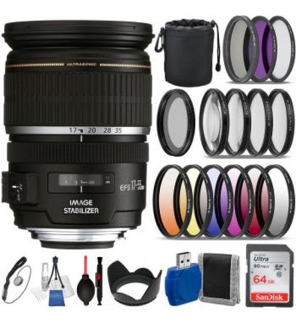 Canon EF-S 17-55mm f/2.8 IS USM Lens Must Have Bundle